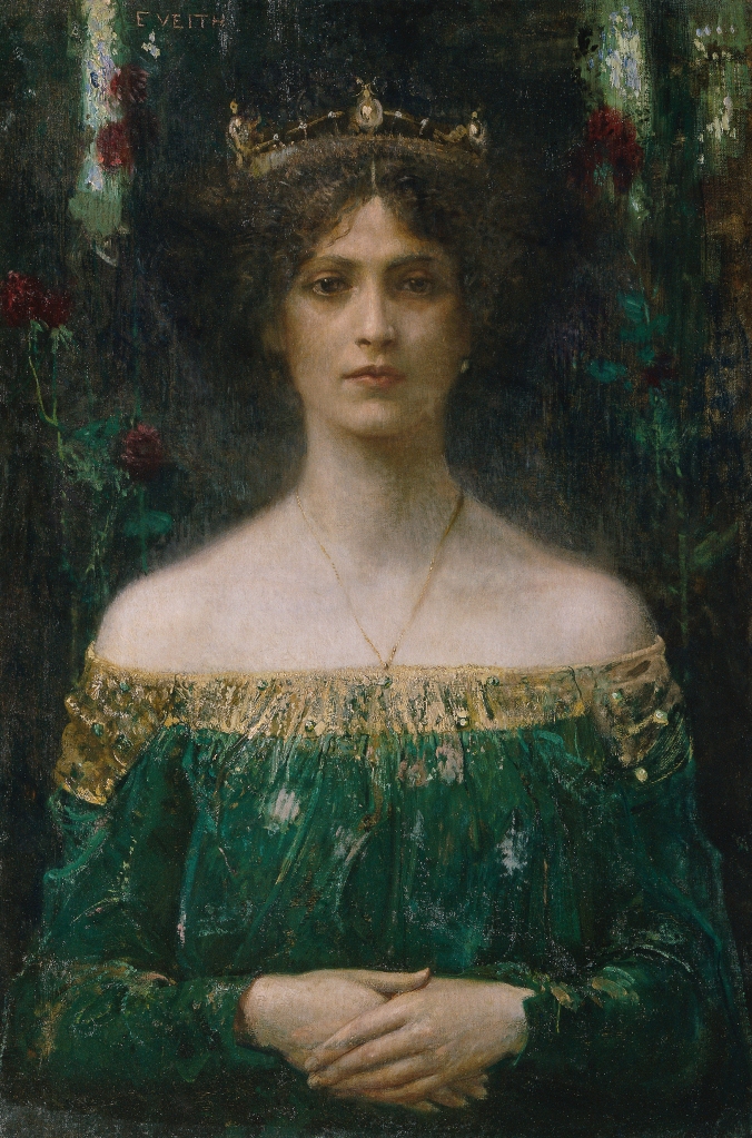 Eduard Veith (1856-1925), The King's Daughter (Die Königstochter), 1902, oil on canvas, 74 x 49 cm. Belvedere